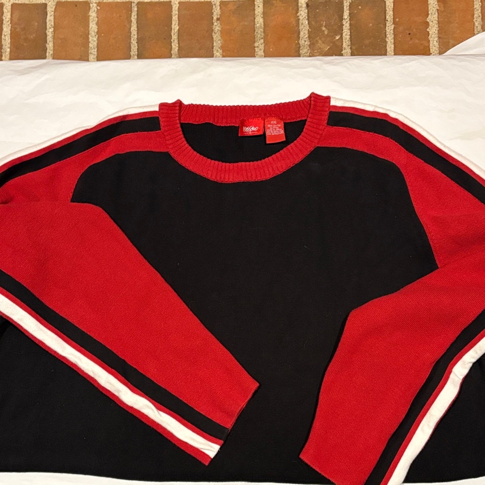 EUC Sz XXL Mossimo Red and Black Men's cotton Sweater